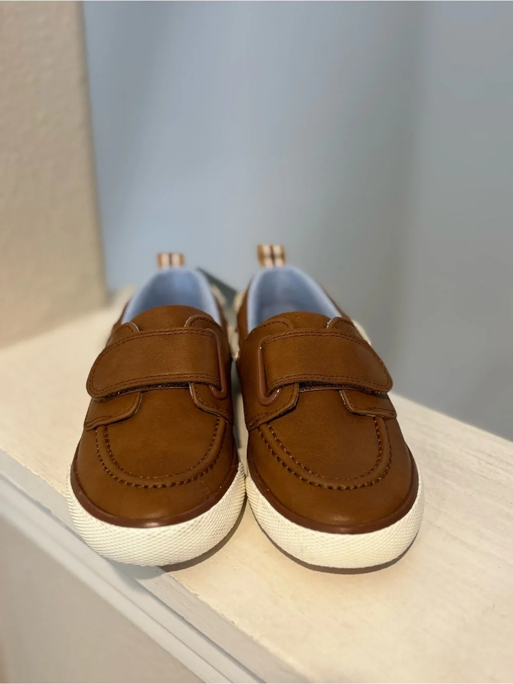 NEW Cat & Jack Brown Levi Shoes Toddler Boys Boat Shoes Size 10
